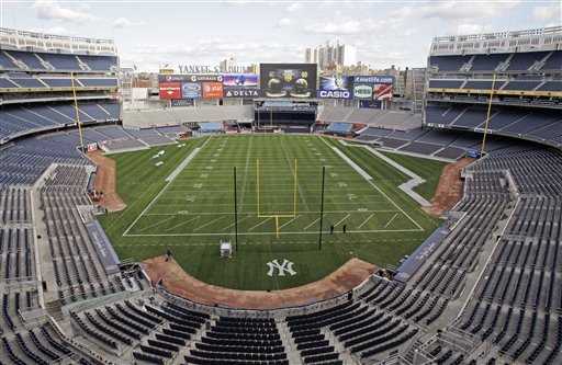 Fotboll på Yankee Stadium